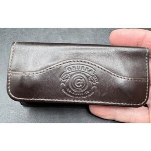 Rare Vintage Ghurka key case Holder Wallet Dark Brown Color Nice! -T10